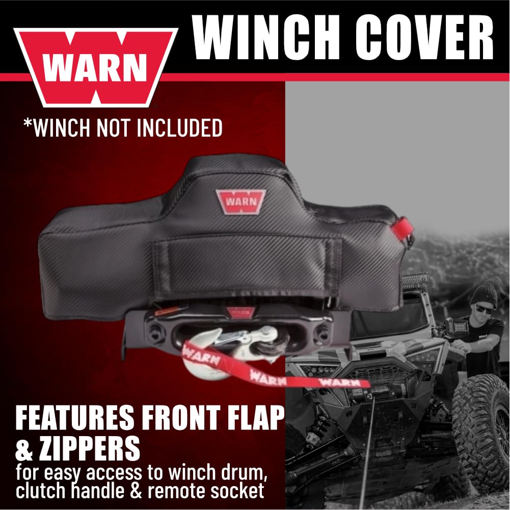 WARN ウインチ　フード付きカバー 黒 Amazon.co.jp: WARN 107765 ウィンチカバー WARN VRおよびVR EVO